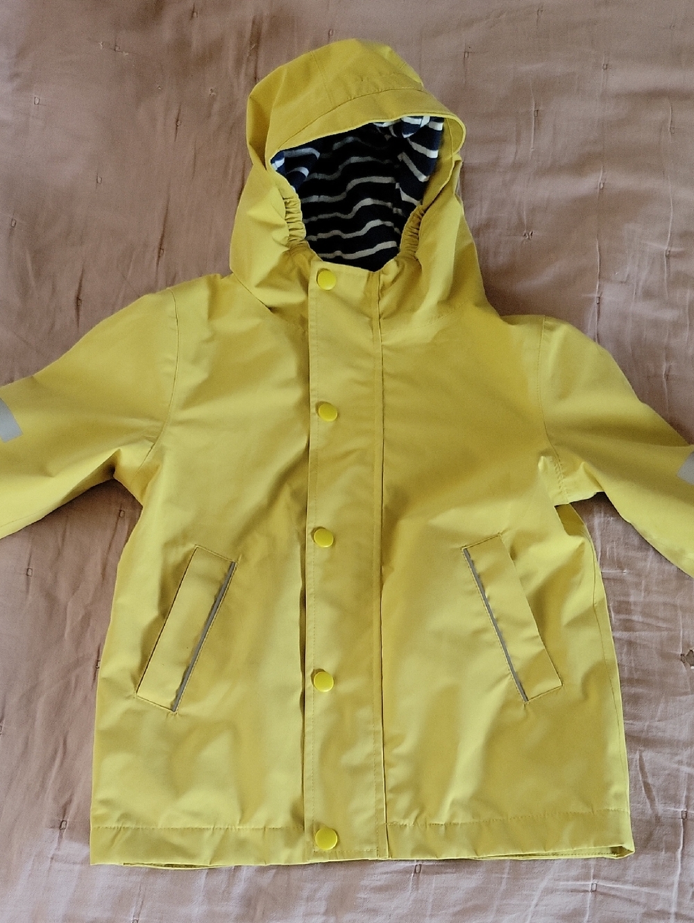 BODEN Kids' Yellow Hooded Jacket